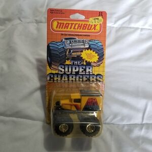 1987 Matchbox The Super Chargers " So High" Yellow Ford Toy Monster Truck